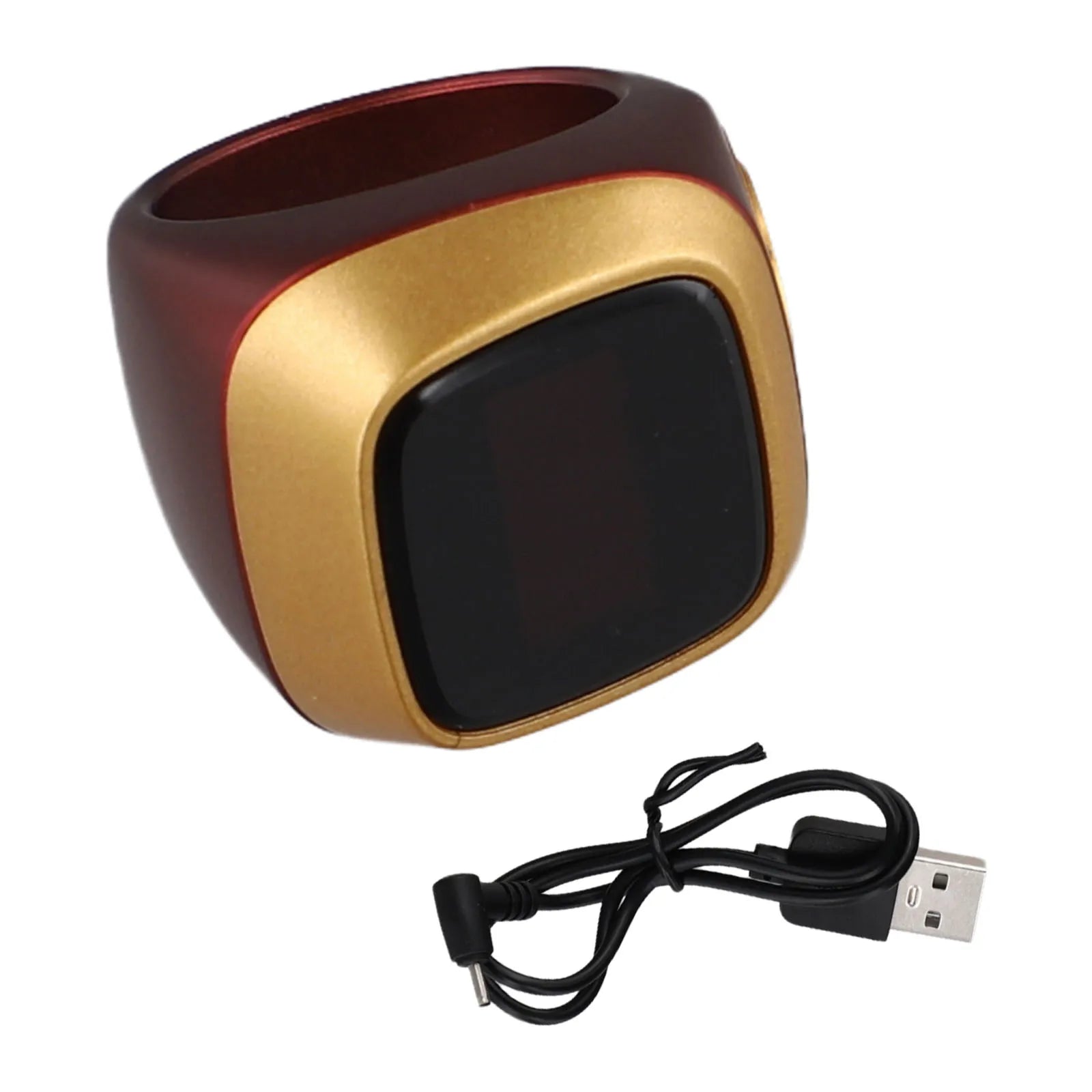 Smart Zikr Ring With Digital Counter, Vibration Alerts, and Health Tracking Tidesmit