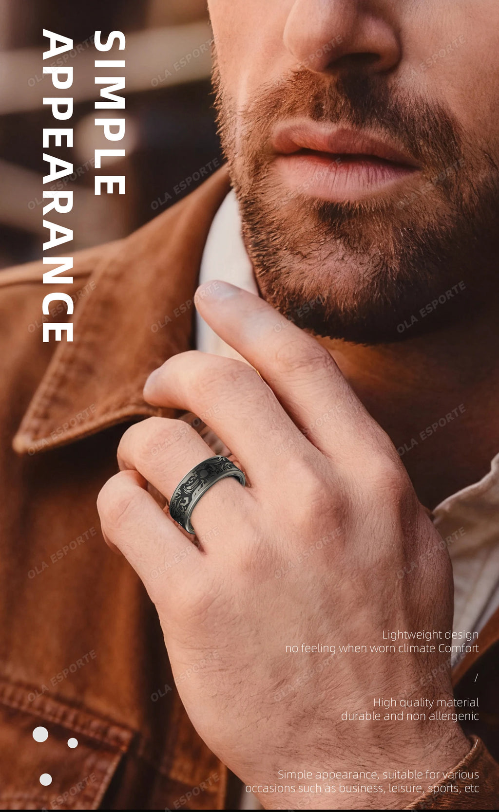 Smart Health Ring Fitness Tracker - Waterproof Biometric Monitor Tidesmit