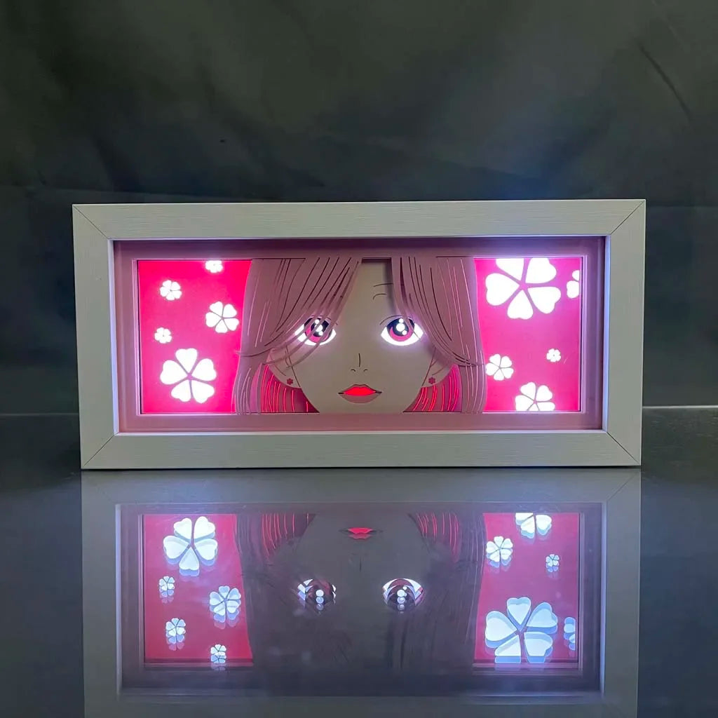 Anime LED Light Box – 3D Paper Cut Night Lamp with Remote Control Tidesmit