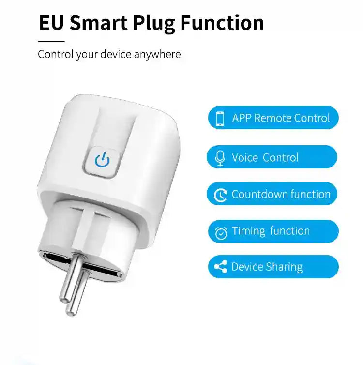 Tidesmit Wifi Smart Plug 16A with Energy Monitor & Voice Control Tidesmit
