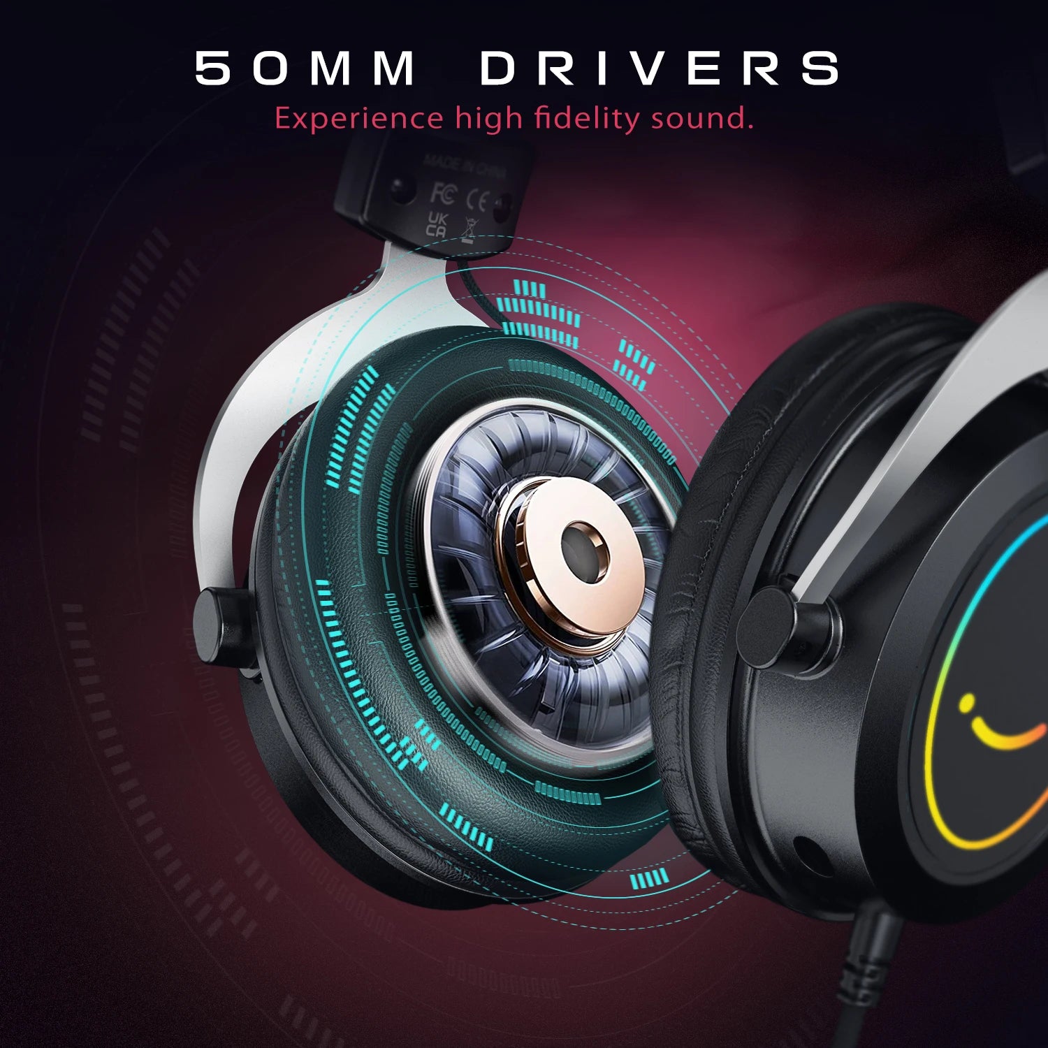 H3 Gaming Headset with Detachable Mic and Stereo RGB Sound Tidesmit