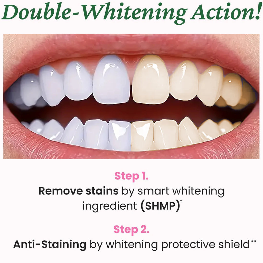 Tidesmit teeth whitening toothpaste with 1000 ppm fluoride to remove stains and brighten smile