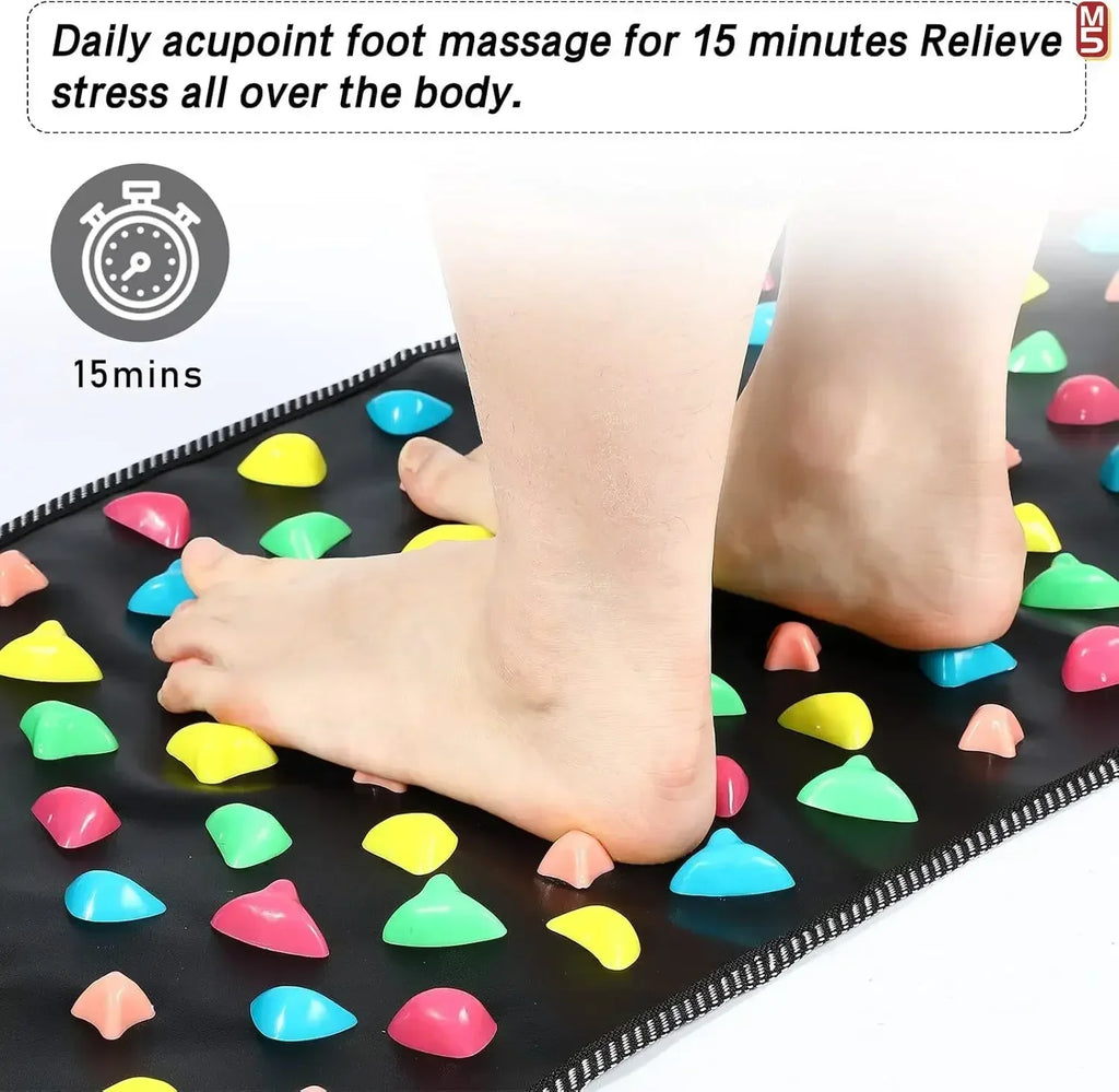 Foot Massage Pad: Acupressure Mat for Stress Relief | 35cm-175cm Relaxation Treatment Tidesmit