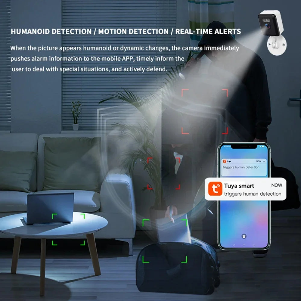 5MP Indoor Mini video Surveillance Camera Wifi Wireless Security CCTV Camera Motion Detection Smart Life Baby Monitor Tuya Smart