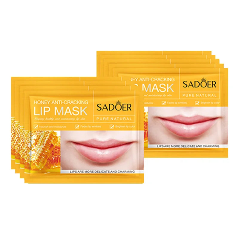 Moisturizing Lip Mask - Nourishing Collagen Gel Patches (10pcs) Lip Care Honey 10pcs Tidesmit