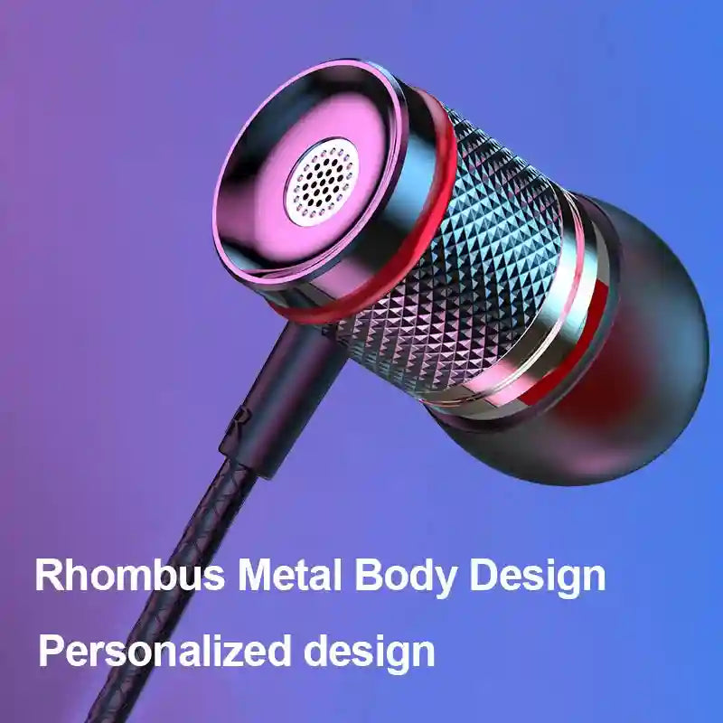 Wired Earbuds with Mic: 7.1 Surround Sound Type-C & 3.5mm AUX Tidesmit