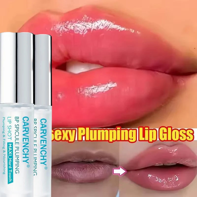 Tidesmit 2026 Instant Lip Plump Oil texture close-up showing hydrating face makeup for fuller lips