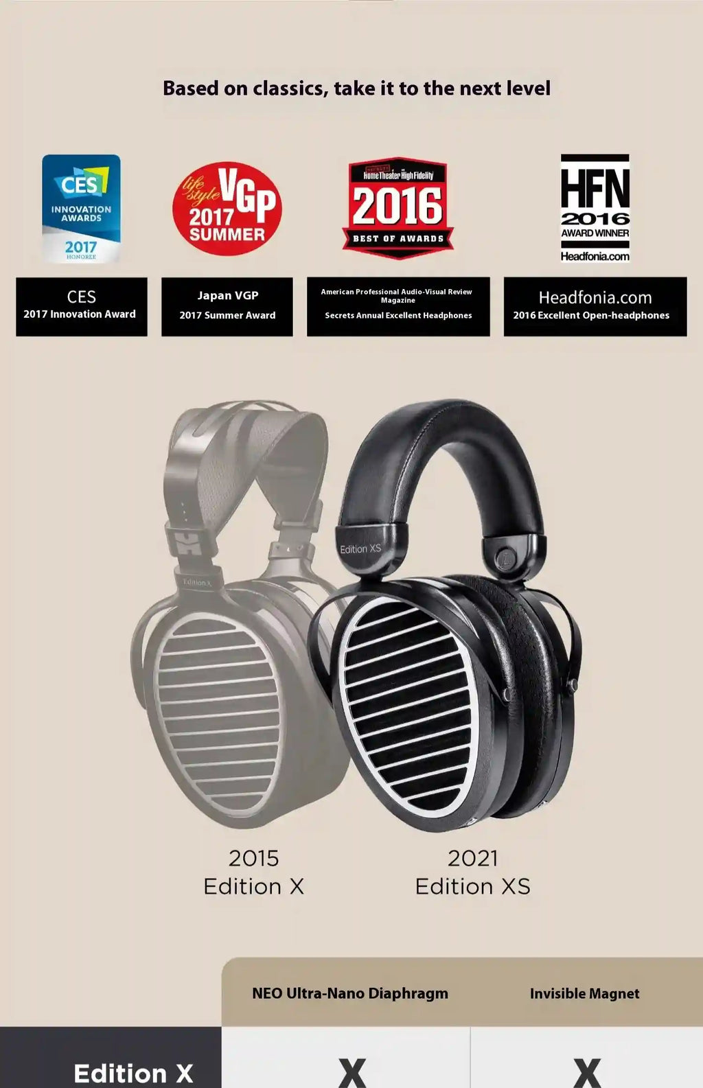 HIFIMAN Edition XS Open-Back Planar Magnetic Headphones | Tidesmit EU Tidesmit