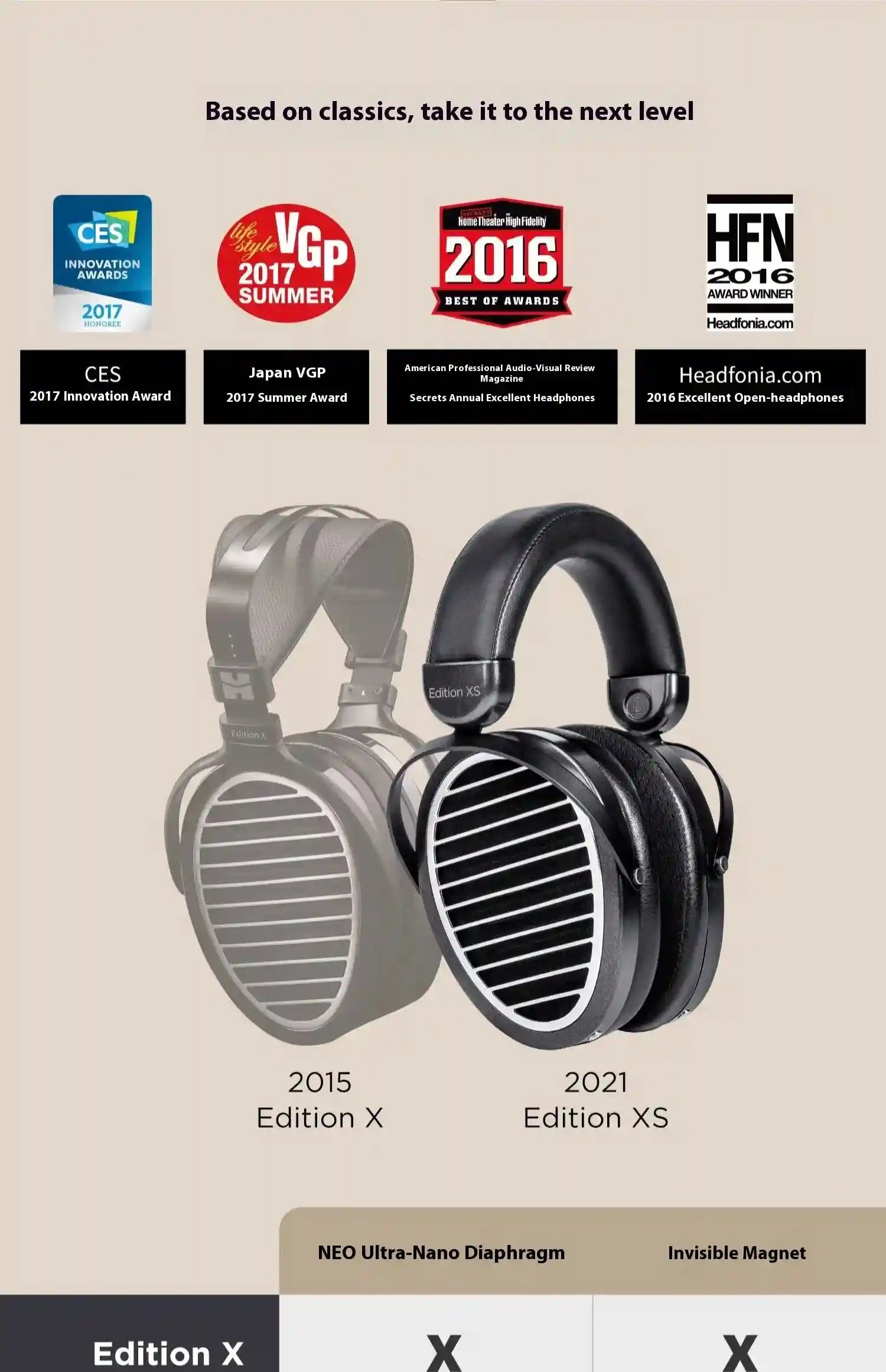 HIFIMAN Edition XS Open-Back Planar Magnetic Headphones | Tidesmit EU Tidesmit