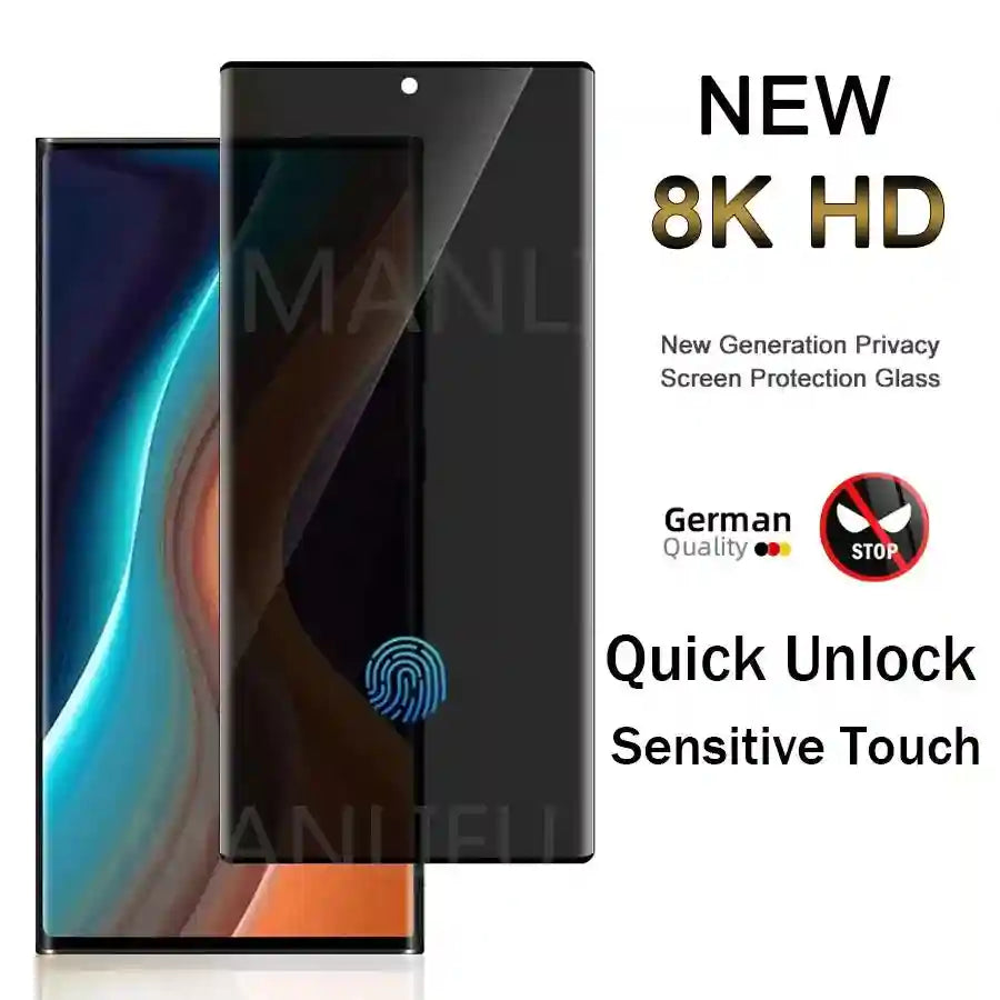Privacy Screen Protector for Samsung Galaxy S25 Ultra - 9H Tempered Glass AE Tidesmit