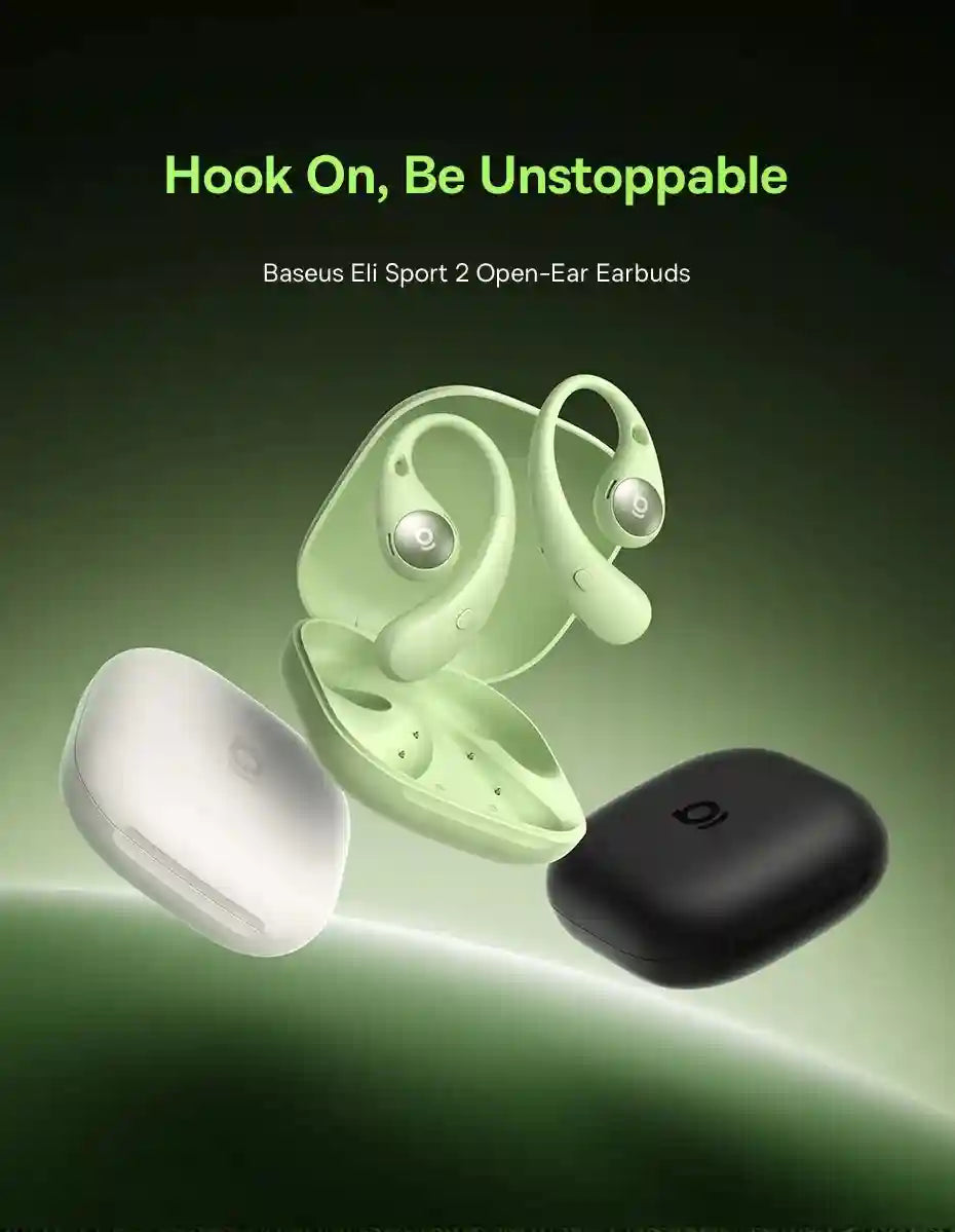 Wireless Sport Earbuds: Bluetooth 5.4 Hi-Res Open-Ear Headphones Tidesmit