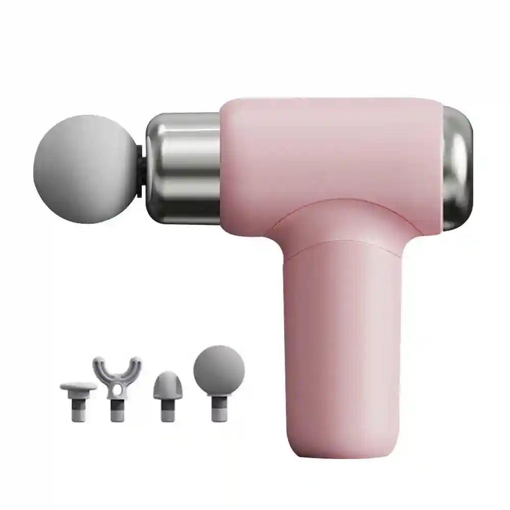Fascia Gun: 6-Speed Portable Deep Tissue Muscle Recovery Massager Fascia Gun Pink Tidesmit
