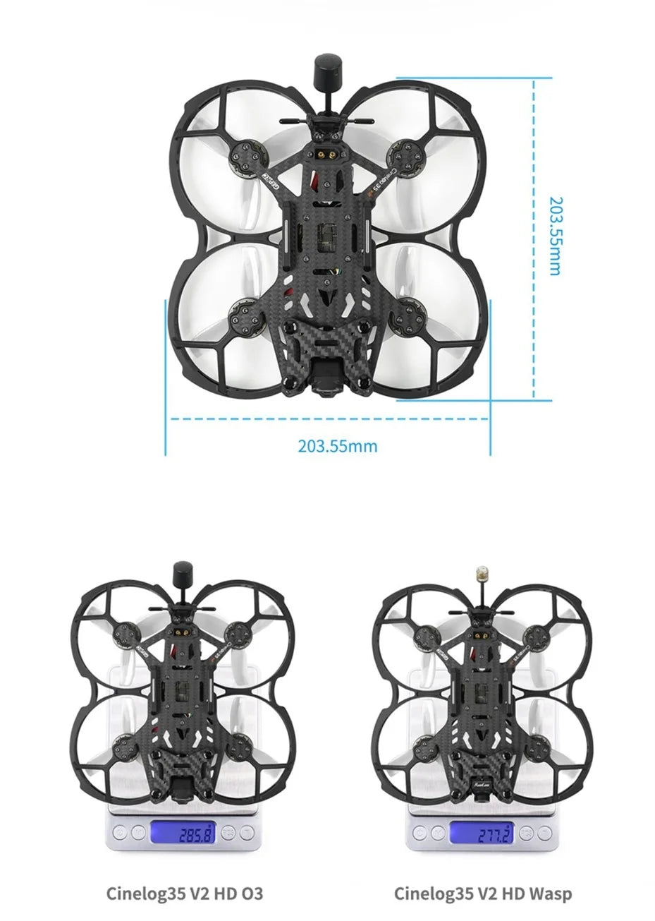 GEPRC CineLog35 V2 HD FPV Drone | High-Performance Cinewhoop Tidesmit