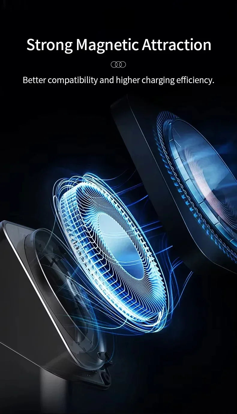 3-in-1 Fast Wireless Charger for iPhone, Apple Watch & AirPods - Grey Tidesmit