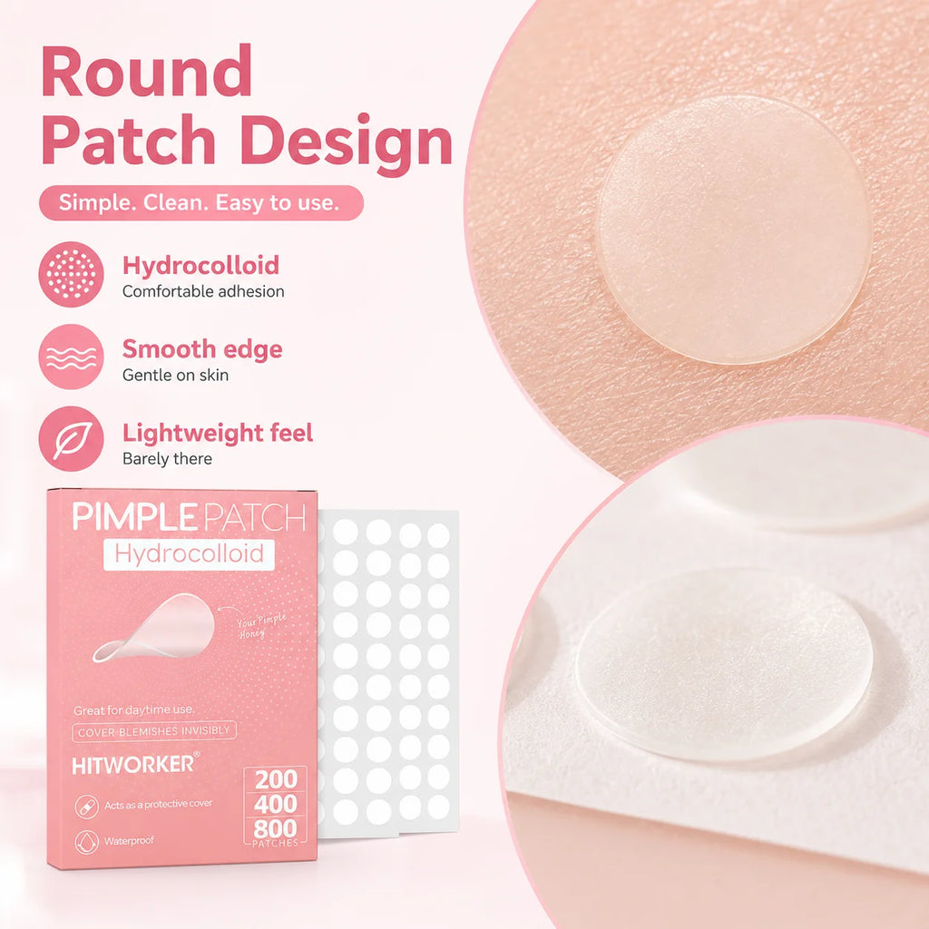 600/400/240pcs/box invisible acne patch set - deep cleaning high-quality water-based acne stickers, gentle and skin friendly
