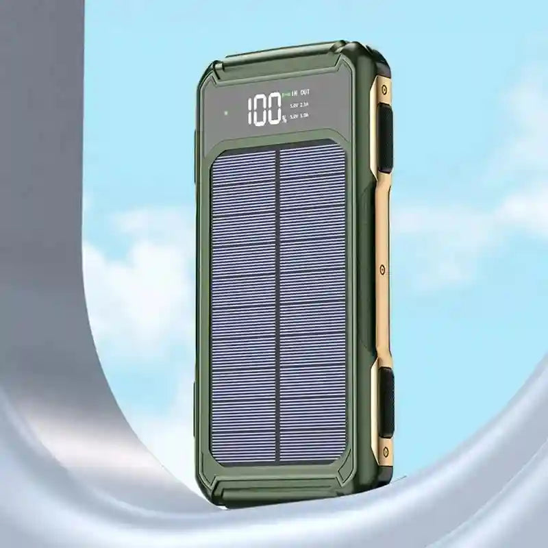 Solar Power Bank 200000mAh with Built-in Cables | Tidesmit Tidesmit