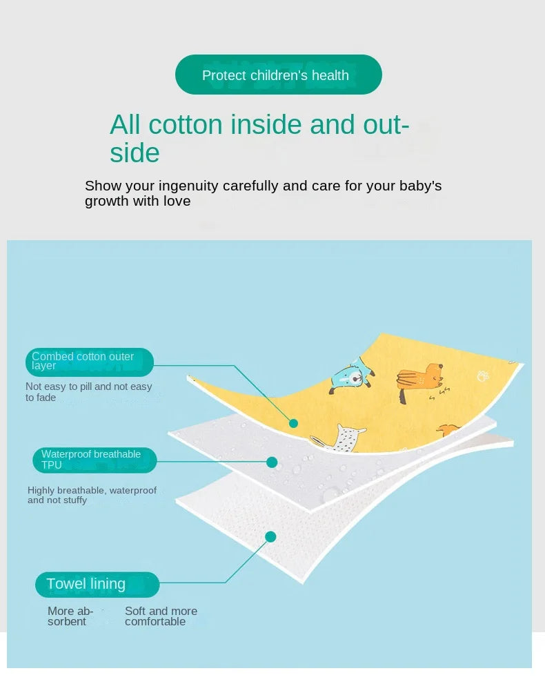 Baby Diaper Pants Waterproof Skirt Cloth Diapers Infant Leak-proof Urine Training Pants Kids Nappy Sleeping Bed Potty Trainining