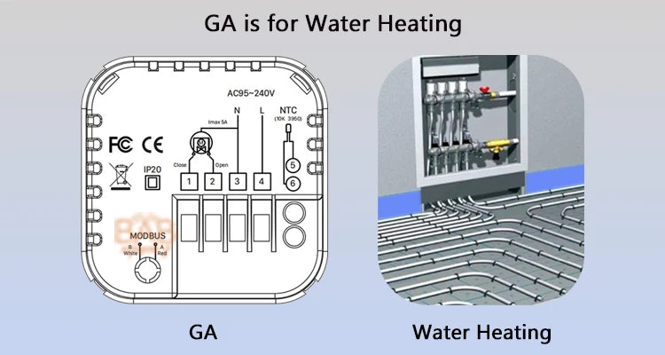 WiFi Smart Thermostat Temperature Control for Electric Floor Heating Water/Gas Boiler Temperature Tuya Google Home Alexa Yandex
