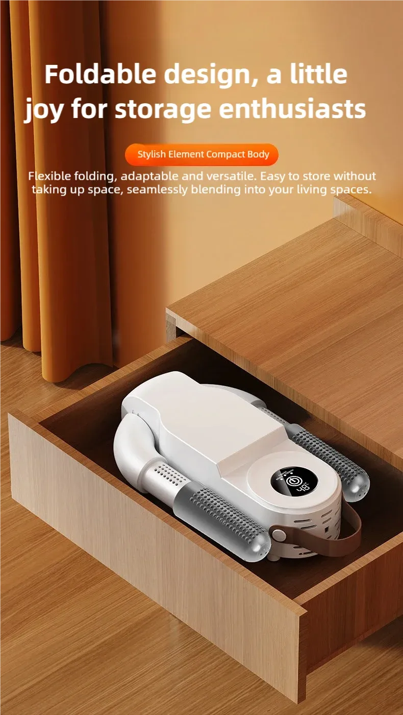 Tinsol Foldable Touch Screen Shoe Dryer 130W 220V