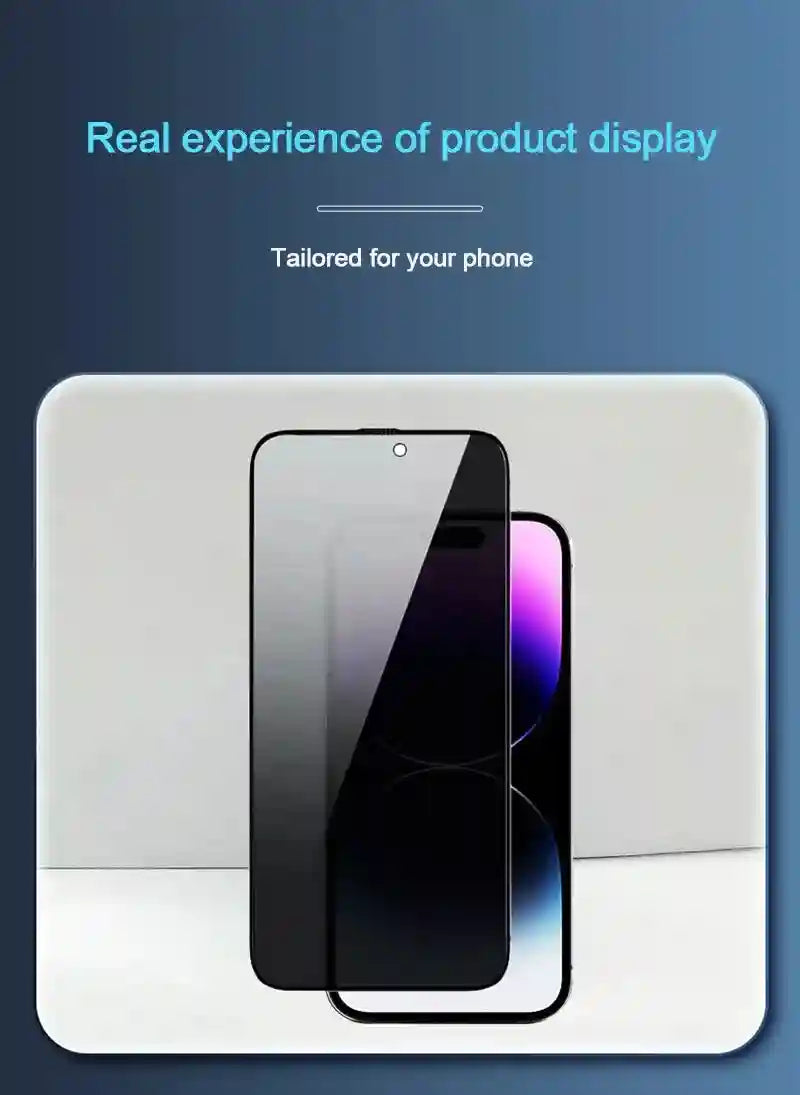 Privacy Screen Protector for iPhone | 9H Tempered Glass Anti-Spy AE Tidesmit