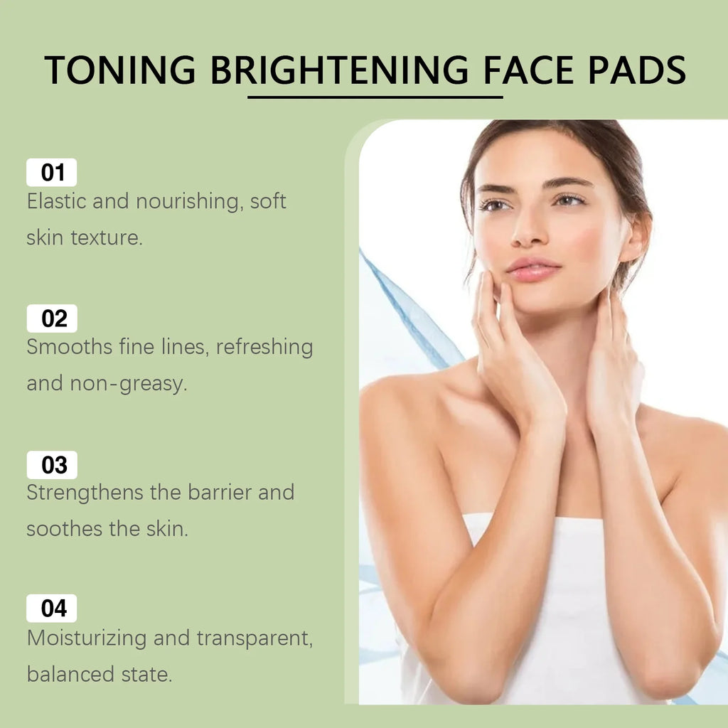 Centella Asiatica Cotton Pads | Gentle Acne Relief Toner Pads (100pcs) Scrubs Treatments Tidesmit