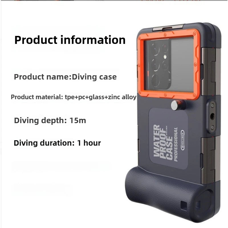 Waterproof Snorkeling Phone Case for iPhone - 15m Depth Protection Color 2 Tidesmit