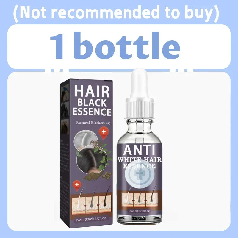 White hair killer, remove gray hair and restore natural hair color in 7 days