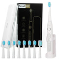 Fairywill FW507 Electric Sonic Toothbrush USB Charger Tooth 8Brush Replacement Waterproof Electronic Toothbrush with Travel Case