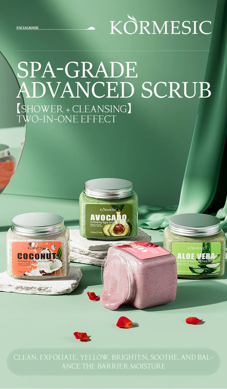 Avocado Facial Scrub & Moisturizing Cream - Natural Exfoliation Care Scrubs Treatments Tidesmit