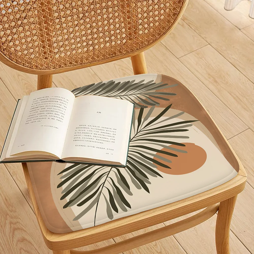 Palm Tree Leaves Art Chair Cushion Soft Office Car Seat Comfort Breathable 45x45cm Sofa Decor Tatami