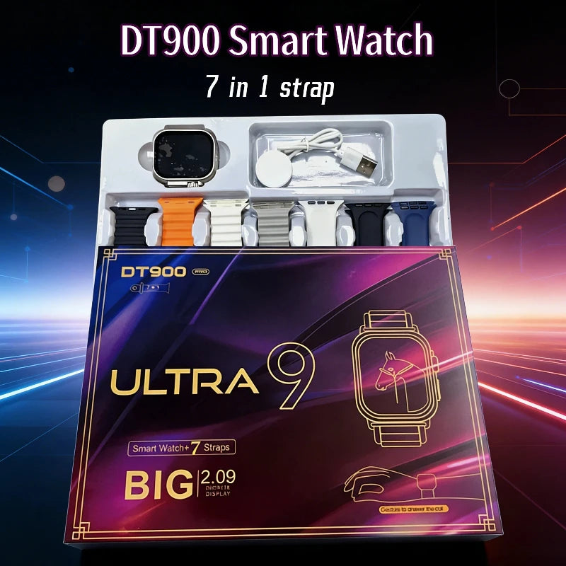7 Watch Straps Smart Watch for men and women Health & Fitness Tra Bluetooth Phone Call SmartWatch DIY watch Faces Sport Watch