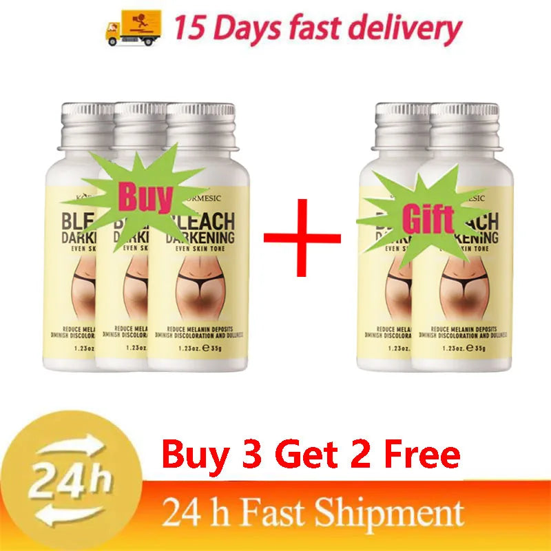 Body Whitening Cream Private Parts Underarm Dark Skin Bleaching Serum Niacinamide Whitening Lighten Dark Spots Snow Bleach Cream