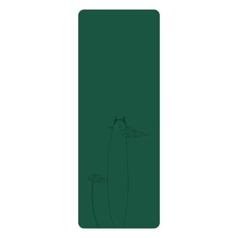 Natural Rubber PU Non-Slip Sweat-Absorbing Yoga Mat, Simple, Sports, Fitness, Shop, Home
