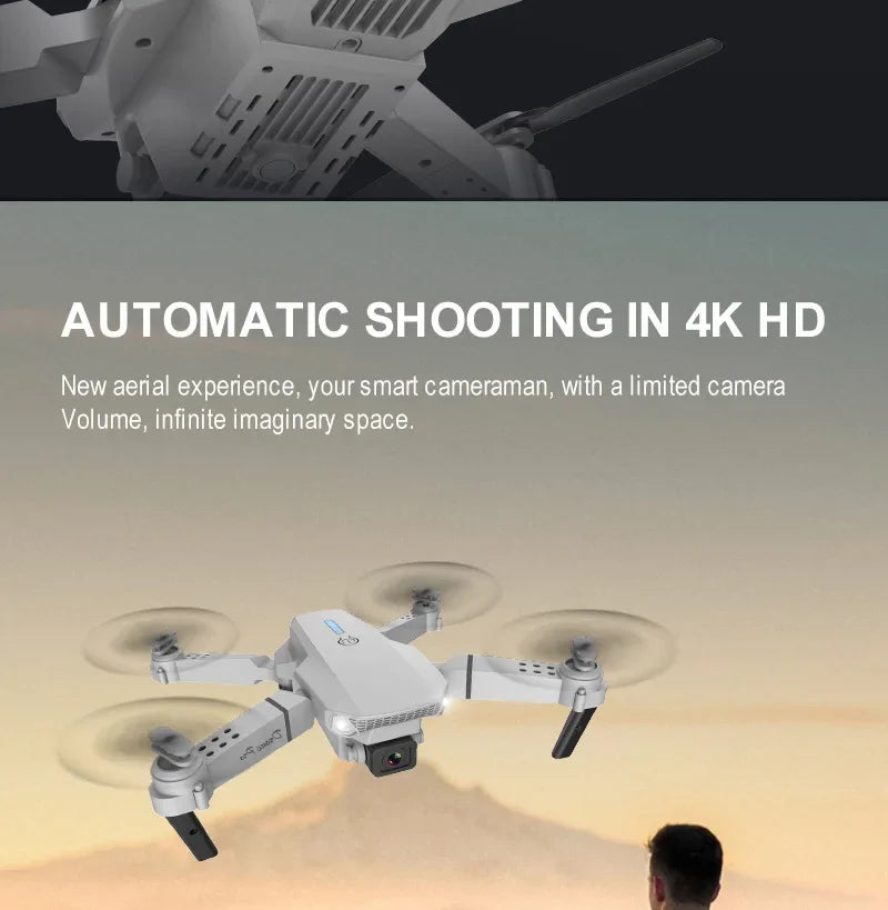 4K Foldable Camera Drone with Obstacle Avoidance | Tidesmit Tidesmit