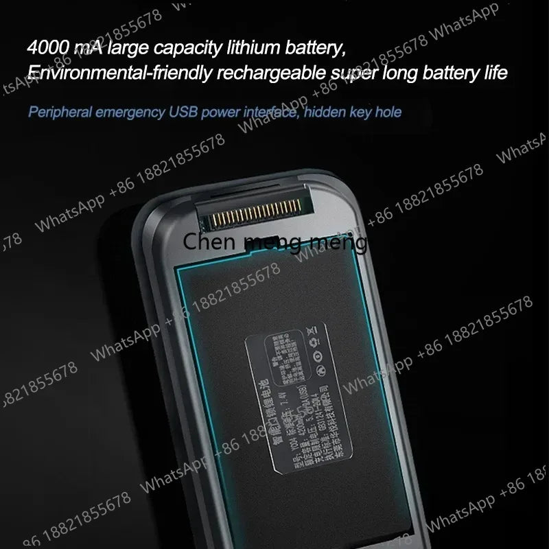 Facial Recognition Fingerprint Smart Security Door Lock Tuya App Wifi Camera Video Screen Biohacking RFID Digital Door Lock