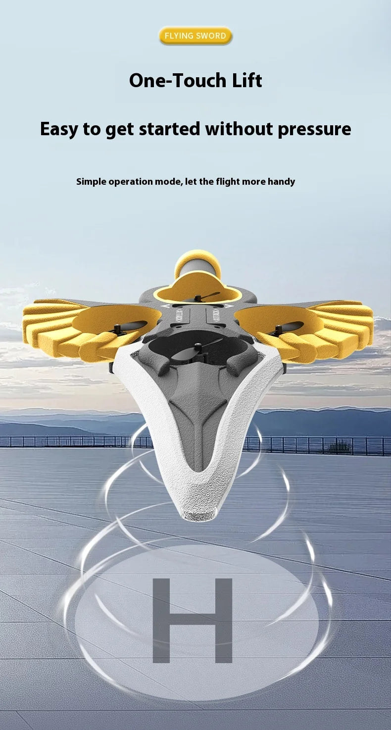 Gesture Controlled Flying Sword Drone with Remote Control Tidesmit