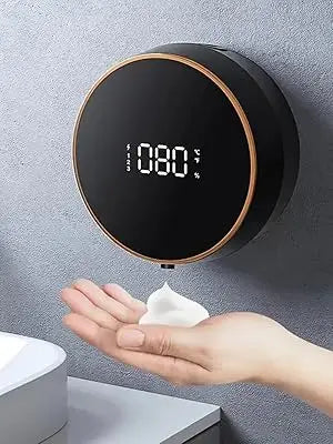 Tidesmit touchless automatic foaming soap dispenser wall mounted with LED temperature display for bathroom and kitchen