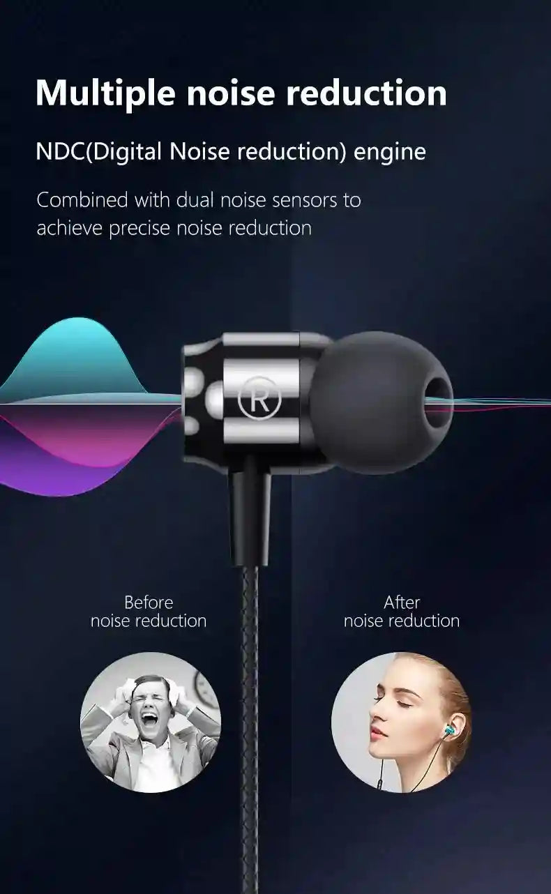 Wired Gaming Earphones USB-C HiFi Bass with Low Latency Mic Tidesmit