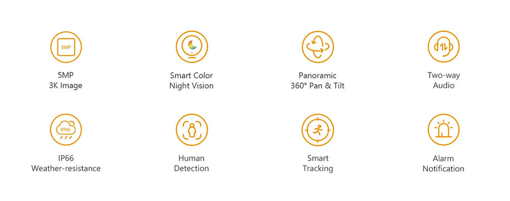 IMOU Cruiser SE+ 3MP/5MP Outdoor PTZ Wi-Fi Camera IP66 Weatherproof Camera Two Way Audio Color Night Vision AI Human Detection