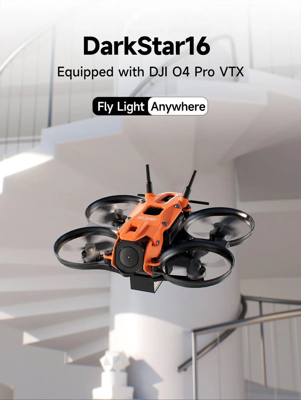 DarkStar16 O4 Pro 2S FPV Camera Drone with GPS and Obstacle Avoidance Tidesmit
