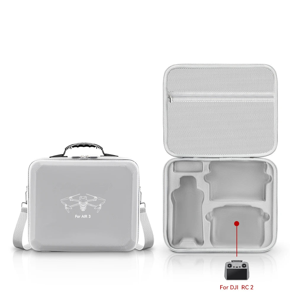 DJI Air 3S Carrying Case | Waterproof Hard Shell Travel Bag Moonlight Gray RC2 Tidesmit