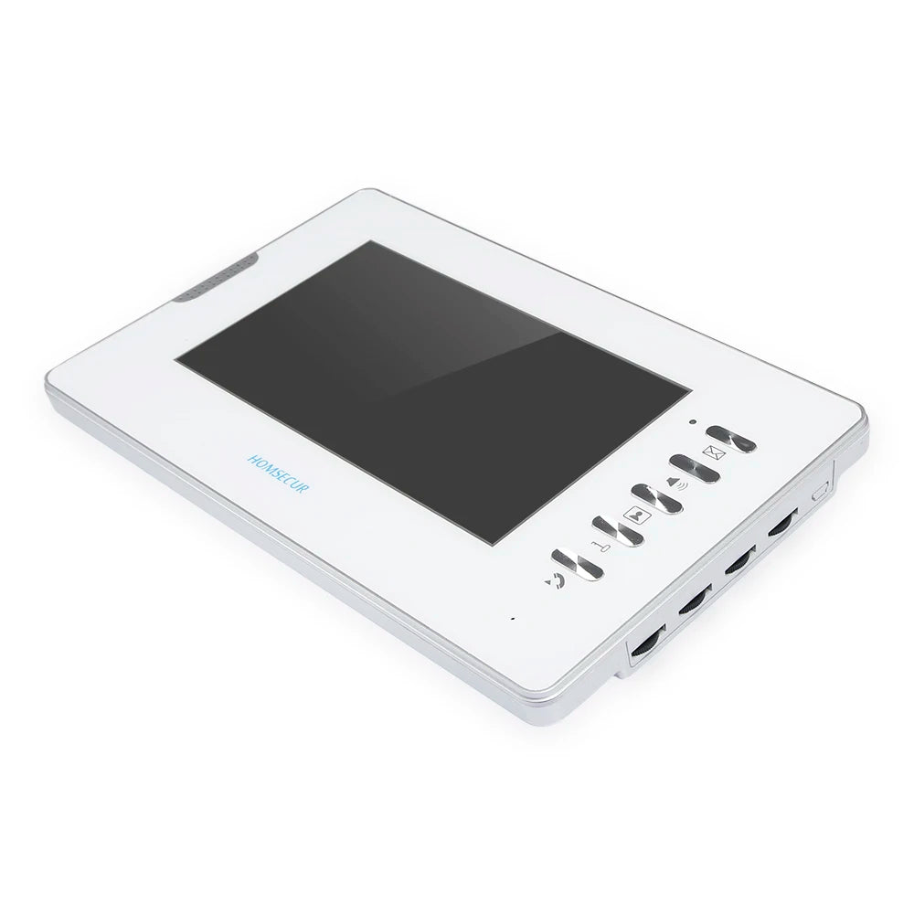HOMSECUR XM702-W 7" TFT LCD Indoor Monitor V70D-W for XSL Video Door Phone Intercom Hand-free Home Villa Doorbell
