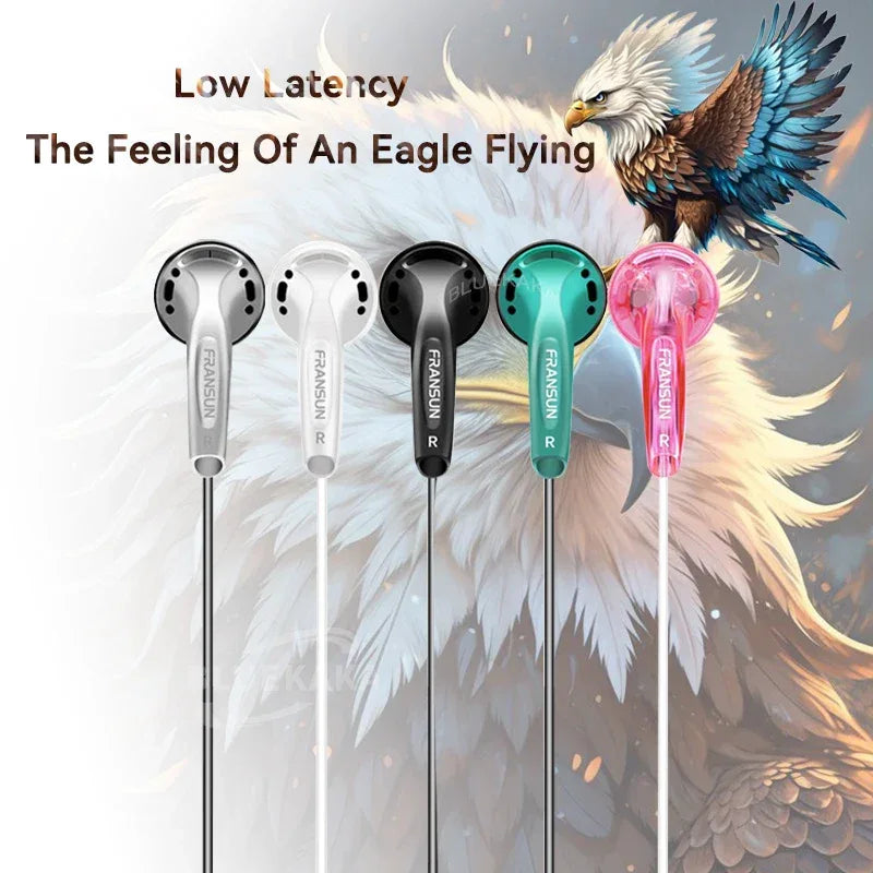 Wired Gaming Earbuds With 9D HiFi Bass Microphone | Tidesmit Tidesmit