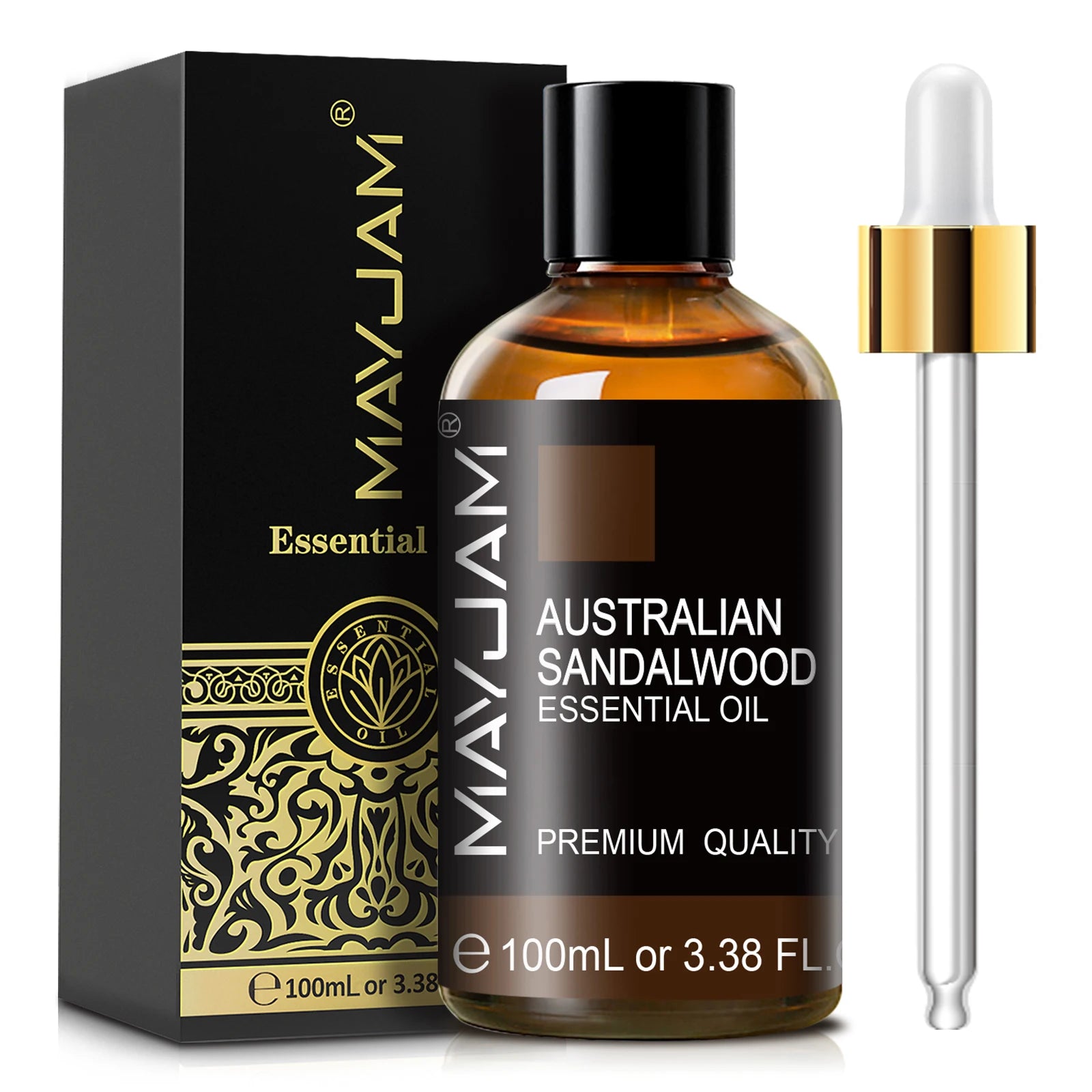 MAYJAM 100ml Pure Natural Essential Oil May Chang Sandalwood Lavender Vanilla Oregano Eucalyptus Oil for Humidifier Diffuser