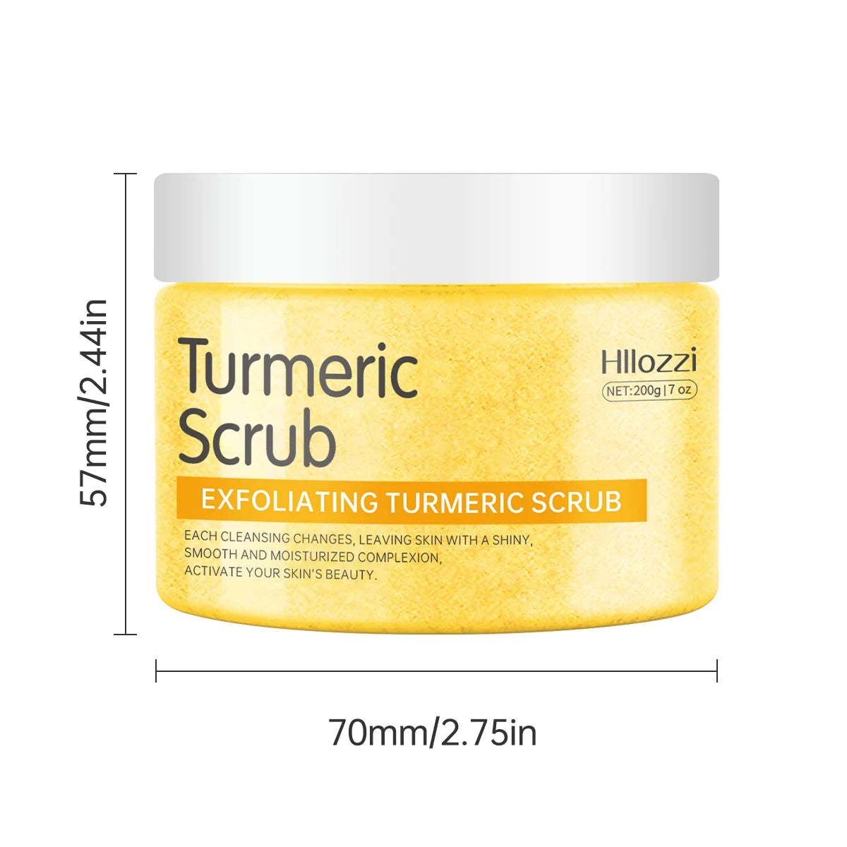 Turmeric Body Scrub: Professional Deep Exfoliation & Hydration (200g) Scrubs Treatments Tidesmit