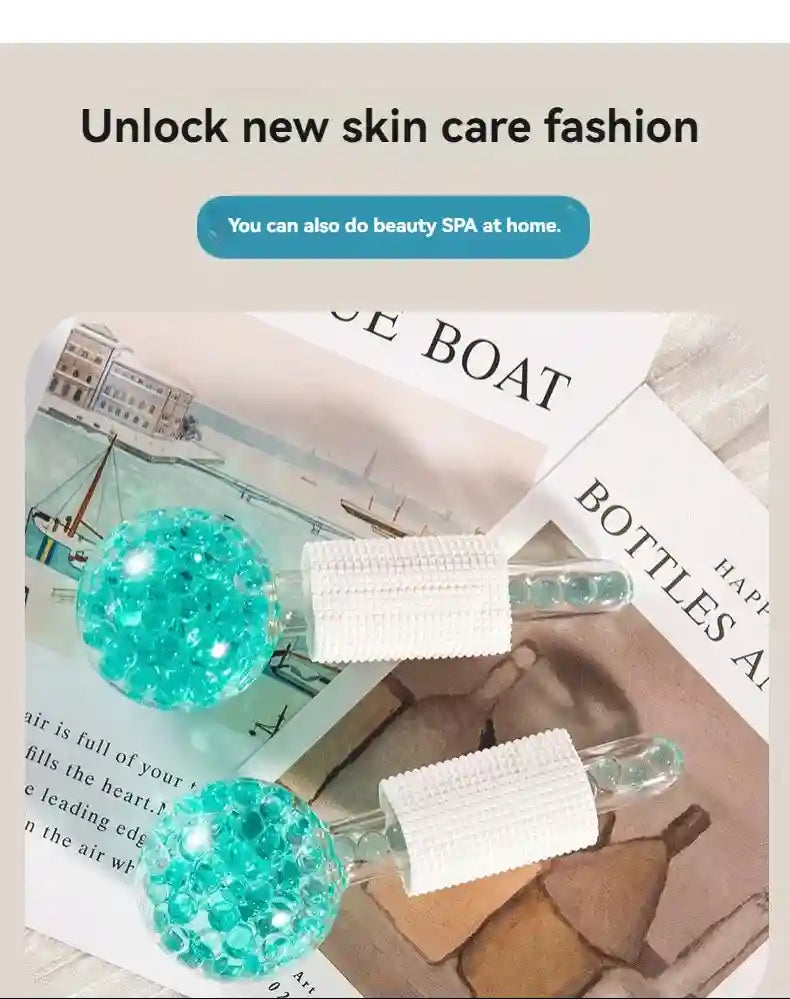 Ice Globes Cooling Facial Massage Roller - Professional Skin Care Eye Massage Instrument Tidesmit