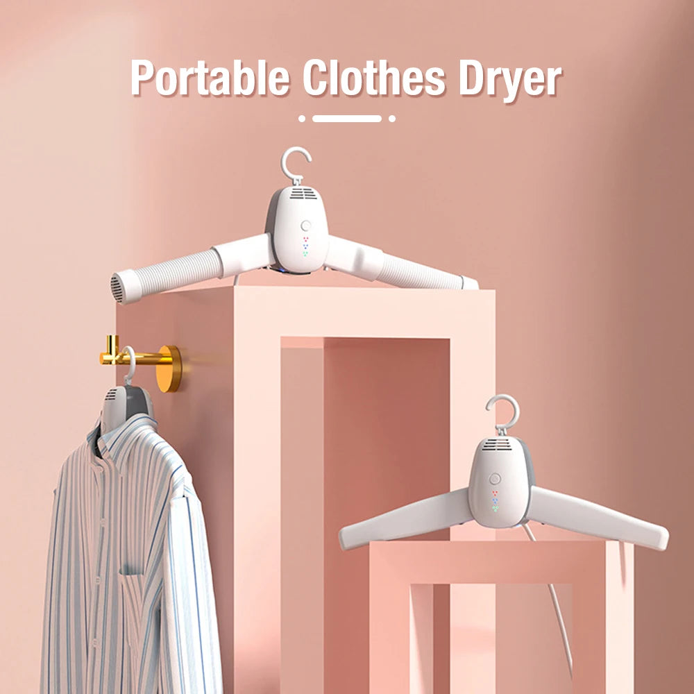 Tidesmit portable electric clothes and shoe dryer rack showing detail of warm air vents and folding design features