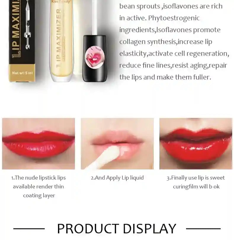 Lip Plumper Oil Serum: Instant Volume & Nourishing Lip Care Treatment Lip Care Tidesmit