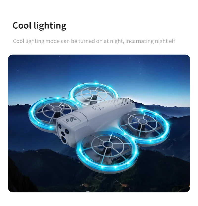 Camera Drone with Dual FPV Lens - Foldable Beginner RC Quadcopter Tidesmit