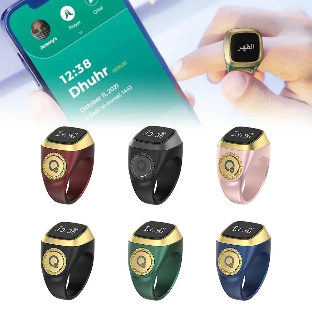 Smart Zikr Ring Counter Waterproof Health Monitor by Tidesmit Tidesmit
